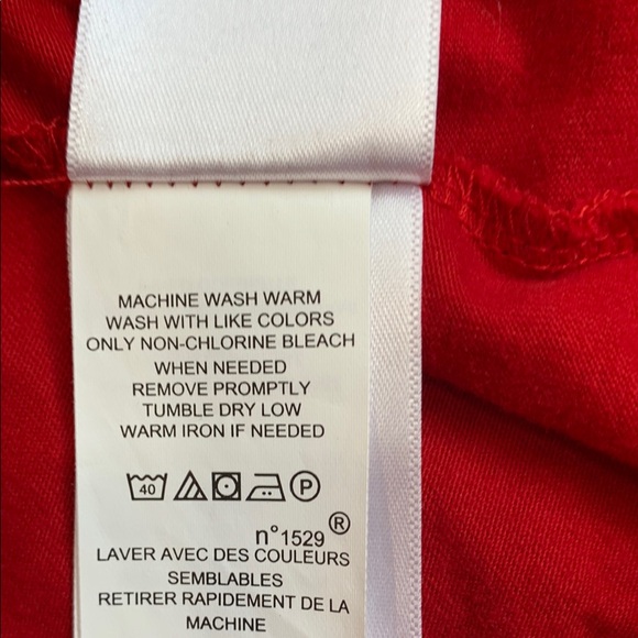 Polo Ralph Lauren Long Sleeve Crew Neck Red T-Shirt Size XL Custom Slim Fit - Picture 7 of 10